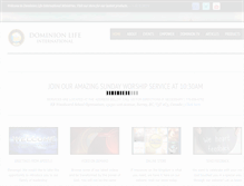 Tablet Screenshot of dominion-life.org