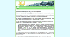Desktop Screenshot of dominion-life-institute.dominion-life.org