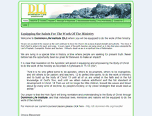 Tablet Screenshot of dominion-life-institute.dominion-life.org